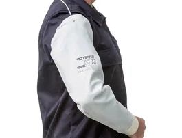 Safetop Mangas de cuero Standard color Gris Protección total 63 cm