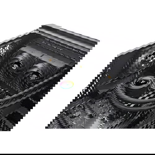 Thermaltake Toughliquid 240 EX Pro - Refrigeración Líquida All-in-One con ARGB Sync (CL-W418-PL00BL-A) - 2 Ventiladores de 12 cm - Negro - Compatible Intel y AMD