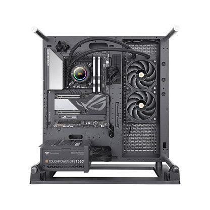 Thermaltake Toughliquid 240 EX Pro - Refrigeración Líquida All-in-One con ARGB Sync (CL-W418-PL00BL-A) - 2 Ventiladores de 12 cm - Negro - Compatible Intel y AMD