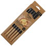 Cook Concept Juego de 6 Pinchos para Fondue Bistrot Acero Inoxidable y Madera 23 cm