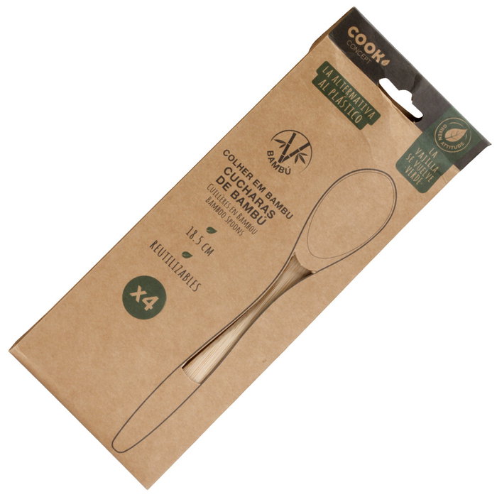 Cook Concept Set de 4 Cucharas de Bambú ECO CONCEPT Cook Concept Set de 4 Cucharas de Bambú ECO CONCEPT