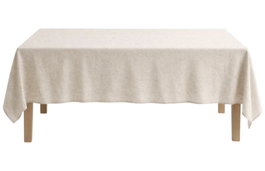 DKD Home Decor Mantel Antimanchas Algodón Reciclado 135x200 Crudo