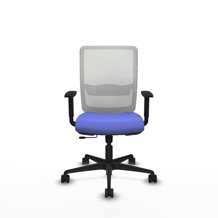 PIQUERAS Y CRESPO Silla de oficina Haches Azul claro y Blanco