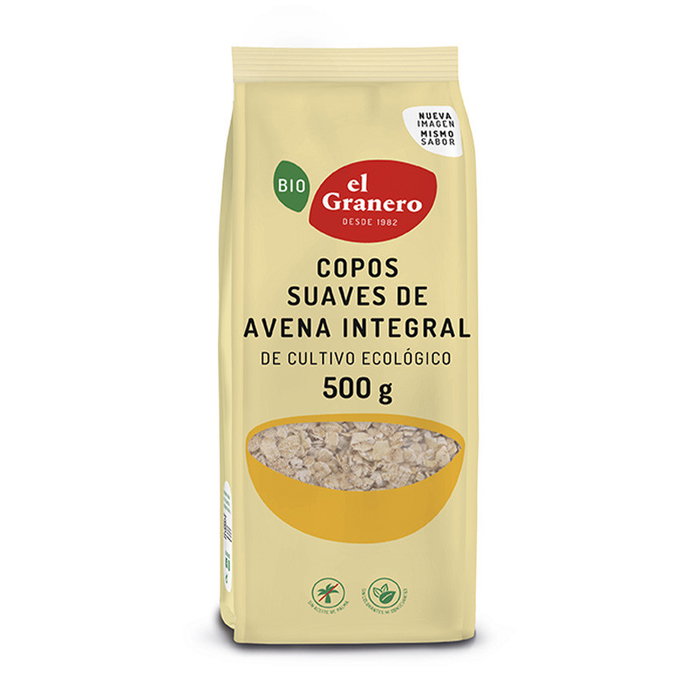 EL GRANERO Copos de Avena Integral Bio Finos 500g