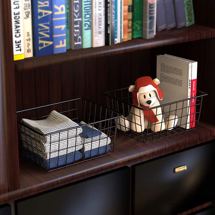 Confortime Cesta Metal Organizadora 36 x 29 x 15.5 cm (12 Unidades)