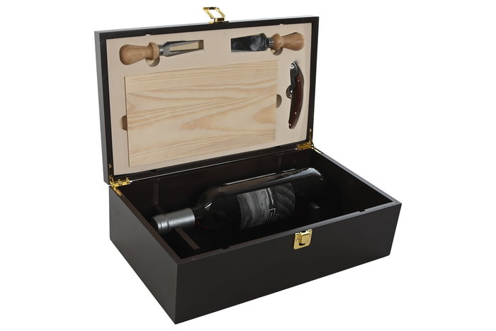 DKD Home Decor Tabla de Queso Set de 5, Marrón Oscuro MDF, 21 x 12 x 36 cm