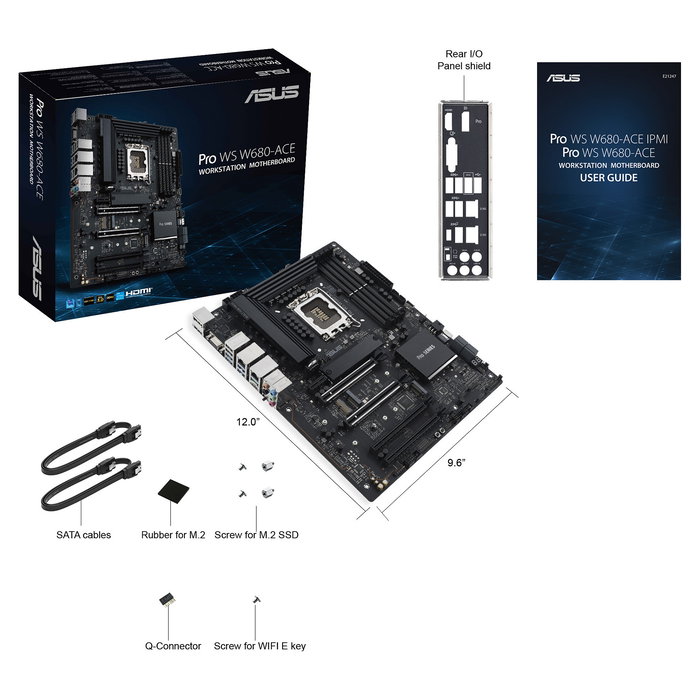 ASUS PRO WS W680-ACE Placa Base Intel 1700 DDR5 ATX ECC ASUS PRO WS W680-ACE Placa Base Intel 1700 DDR5 ATX ECC
