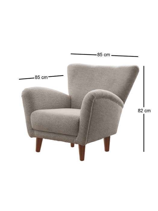 Atelier Del Sofa Sillón Orejero Teddy Gris