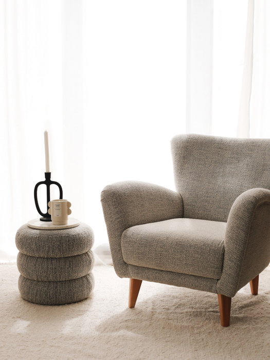 Atelier Del Sofa Sillón Orejero Teddy Gris