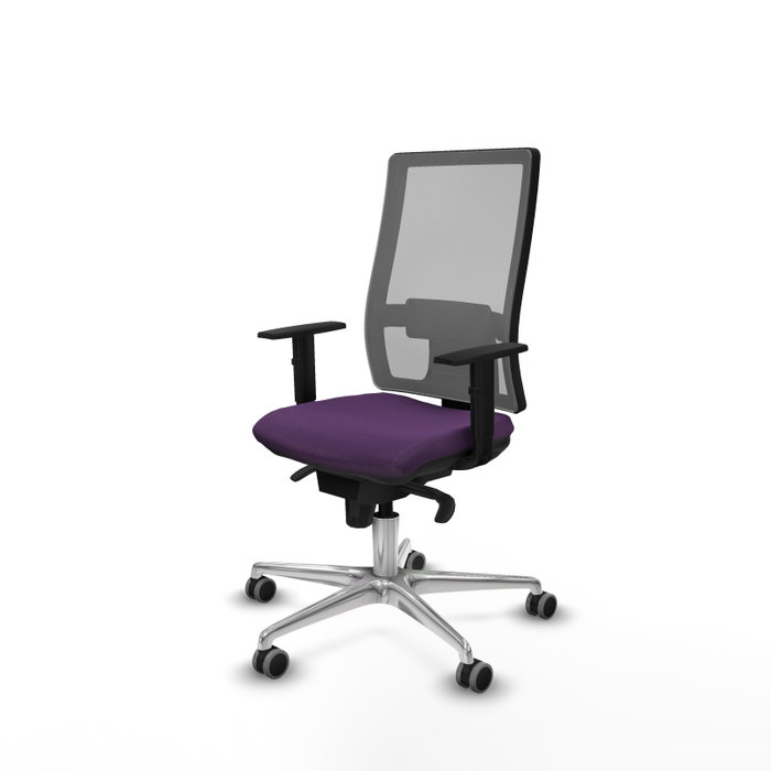 PIQUERAS Y CRESPO Silla de oficina Horna Morada con Malla Gris PIQUERAS Y CRESPO Silla de oficina Horna Morada con Malla Gris