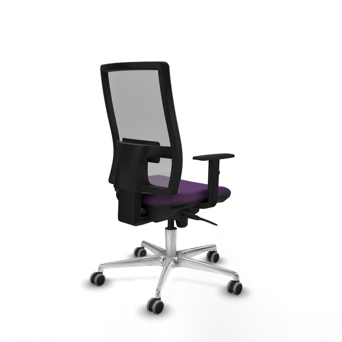 PIQUERAS Y CRESPO Silla de oficina Horna Morada con Malla Gris PIQUERAS Y CRESPO Silla de oficina Horna Morada con Malla Gris