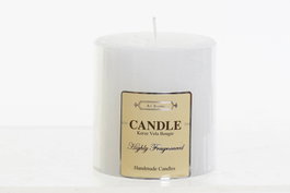 DKD Home Decor Vela de Cera de Parafina Blanca, 12 Unidades