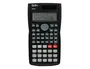 Liderpapel XF33 Calculadora Científica 12 Dígitos 240 Funciones Solar y Pila, Pantalla 2 Líneas, Tapa Rígida, Color Negro 156x85x20mm
