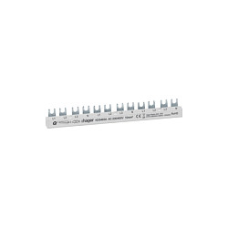 Hager KDS463A Barra de distribución de fases de 12 módulos 63A L1L2L3N-L1L2L3N-L1L2L3N QuickBusbar