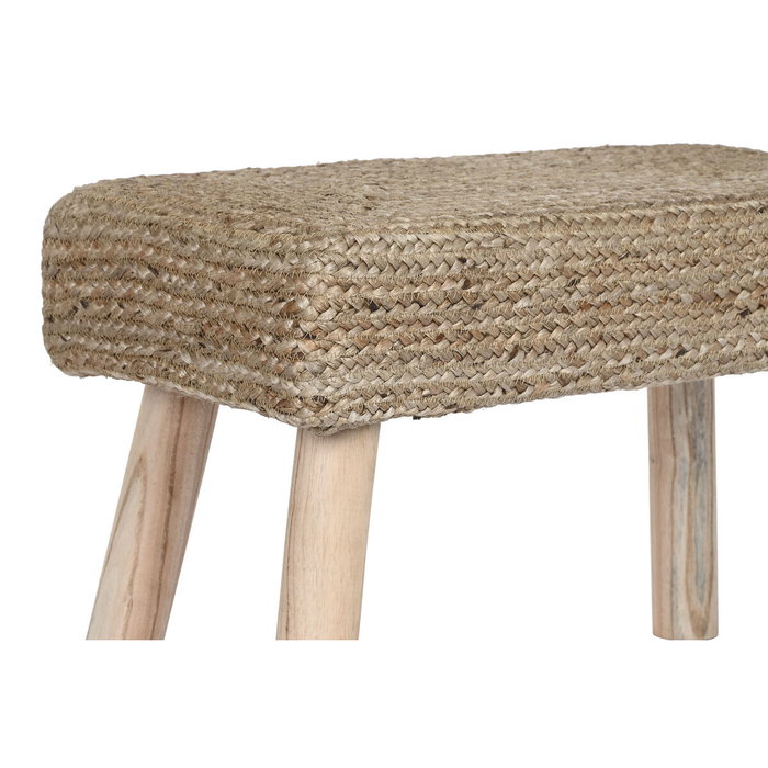 DKD Home Decor Reposapiés Urban de Yute y Eucalipto, 2 Unidades, Marrón y Natural