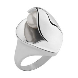 Breil Anillo Plateado de Acero Talla 15 TJ0904-TALLA15