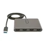 StarTech.com Adaptador USB 3.0 a 4 puertos HDMI USB32HD4, Gris