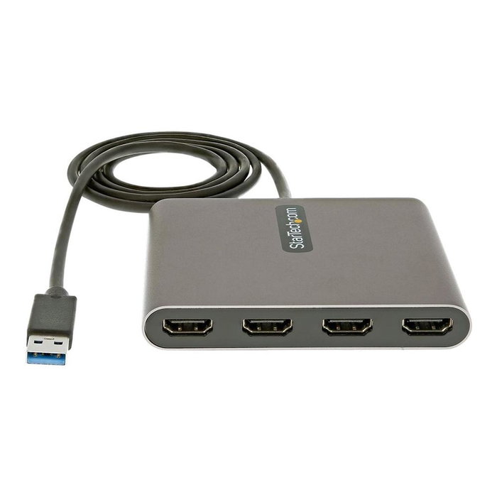 Startech Adaptador USB 3.0 a 4 Puertos HDMI, Tarjeta Gráfica Externa, Dongle USB-A a 4x HDMI 1080p 60Hz Startech Adaptador USB 3.0 a 4 Puertos HDMI, Tarjeta Gráfica Externa, Dongle USB-A a 4x HDMI 1080p 60Hz