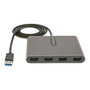 Startech Adaptador USB 3.0 a 4 Puertos HDMI, Tarjeta Gráfica Externa, Dongle USB-A a 4x HDMI 1080p 60Hz