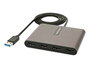 Startech Adaptador USB 3.0 a 4 Puertos HDMI, Tarjeta Gráfica Externa, Dongle USB-A a 4x HDMI 1080p 60Hz
