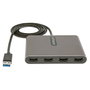 StarTech.com Adaptador USB 3.0 a 4 Puertos HDMI USB32HD4 Gris espacio