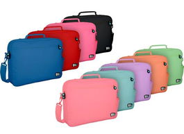 Grafoplás Bandolera 38x28x6 cm Cremallera Tira Ajustable Asa Negro