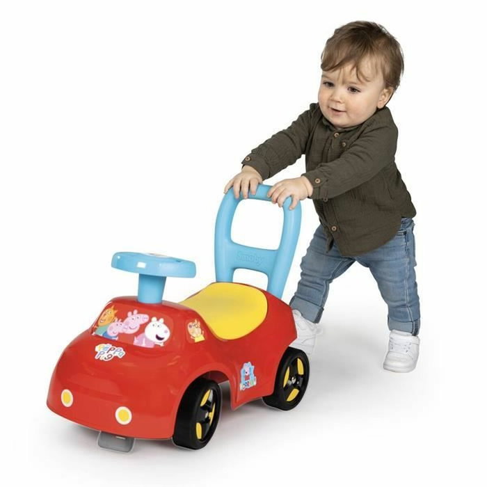 Smoby Portabebés 2 en 1 Peppa Pig con caja bajo el sillín y bocina Smoby Portabebés 2 en 1 Peppa Pig con caja bajo el sillín y bocina