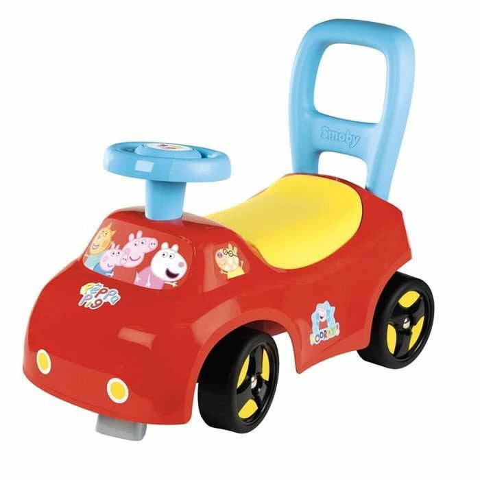 Smoby Portabebés 2 en 1 Peppa Pig con caja bajo el sillín y bocina Smoby Portabebés 2 en 1 Peppa Pig con caja bajo el sillín y bocina