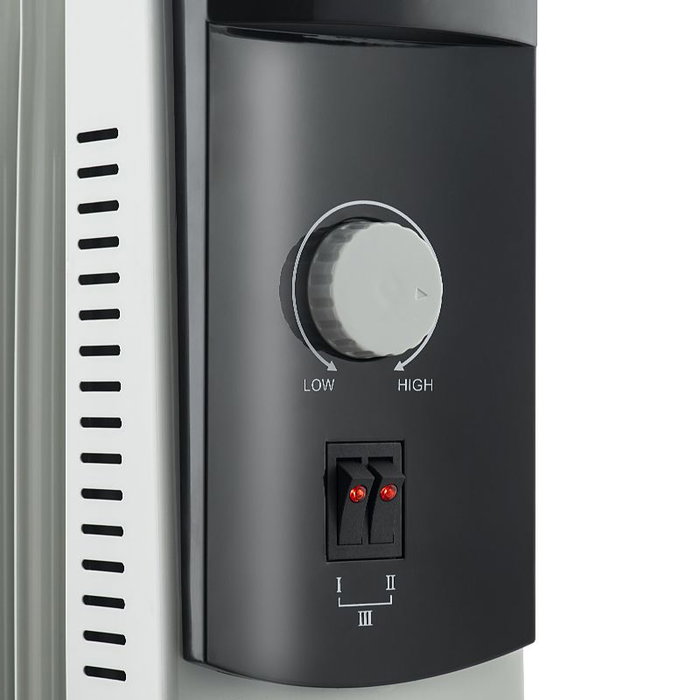 Blaupunkt Radiador de Aceite 2000W, 9 Elementos, Calefactor Eléctrico de Alto Rendimiento