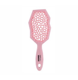 Bifull Glacier Cepillo de Cabello con Ventilación y Doble Curva Rosa