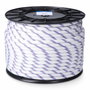 Edm Cuerda driza trenzado poliéster blanco distintivo, calibre 16 mm x 100 m