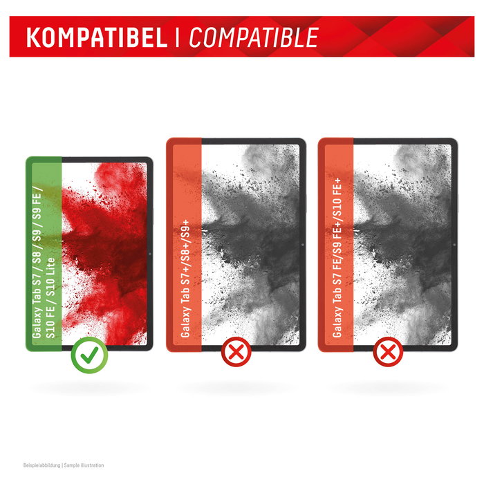 Displex Protector de Pantalla Cristal Templado 9H 27.9 cm (11") para Samsung Galaxy Tab S7 S8 S9 S9 FE S10 FE S10 Lite - DISPLEX Tablet Glass