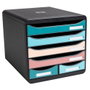 Exacompta Módulo Big Box Maxi Skandi de 6 cajones en colores surtidos para A4+