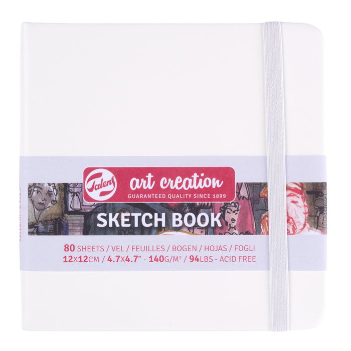 Talens Art Creation Cuaderno de Bocetos Blanco 12 x 12 cm 140 g 80 Hojas