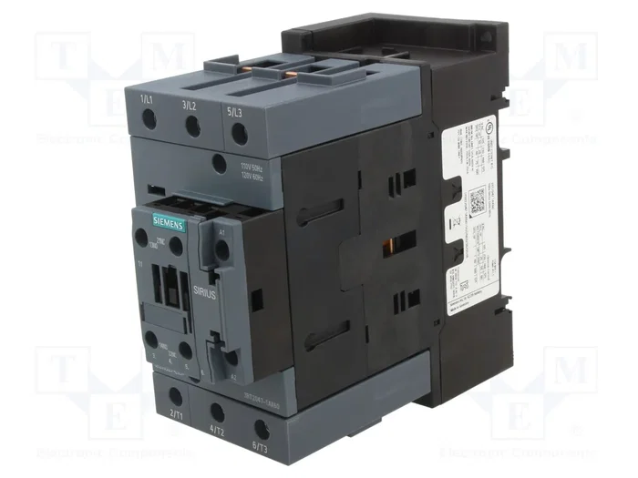 SIEMENS 3RT2047-1AK60 Contactor de 3 polos 110A SIEMENS 3RT2047-1AK60 Contactor de 3 polos 110A