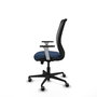 PIQUERAS Y CRESPO Silla de oficina Zulema con mecanismo Sincro/Traslack Azul marino y Negro