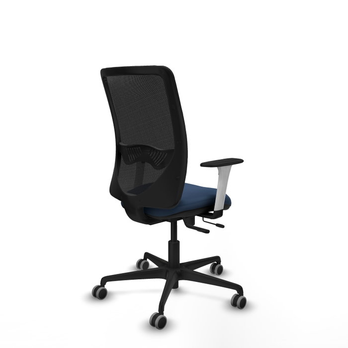 PIQUERAS Y CRESPO Silla de oficina Zulema con mecanismo Sincro/Traslack Azul marino y Negro