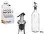 Vivalto Aceitera de Vidrio con Tapón Dosificador, 500 ml, 5.5 x 30.5 x 5.5 cm, Transparente (Set de 24)