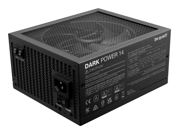 BE QUIET Dark Power 14 850W - Fuente de Alimentación ATX 80 Plus Titanium, 850 W, Cableado Totalmente Modular, ATX 3.1, Negro