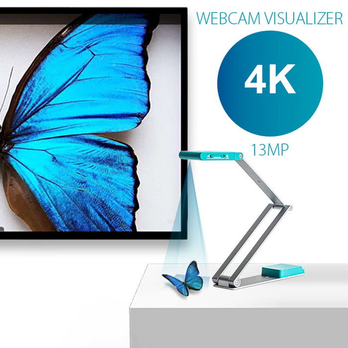 Iris Iriscan Visualizer 7 con Readiris Dyslexic 2.0, Escáner de Captura Aérea A3, Azul Ártico y Plata