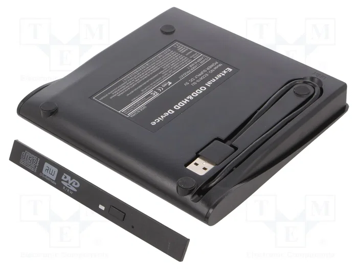 Qoltec Carcasa para Unidad de Disco Óptico CD/DVD SATA USB 2.0 12.7mm