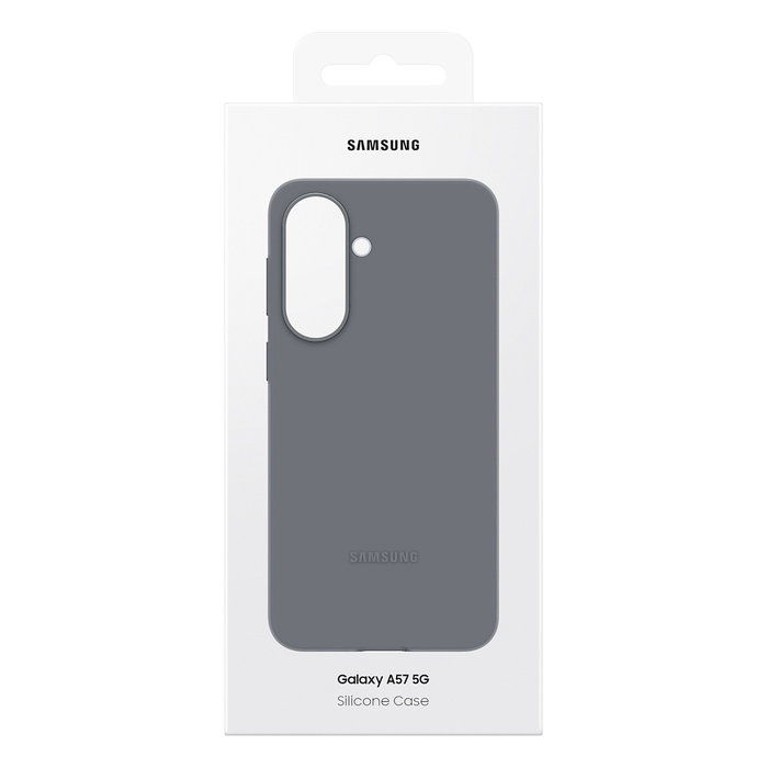 Samsung EF-PA576CJEGWW Silicone Case Funda para Galaxy A57 5G - Silicona, Gris, Protección contra Caídas
