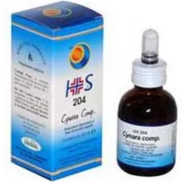 HERBOPLANET HS 204 Cynara Comp. 50Ml - Complemento Alimenticio Espagírico para la Función Hepática