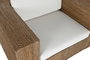 DKD Home Decor Sillón de Fibra y Teca con Cojines