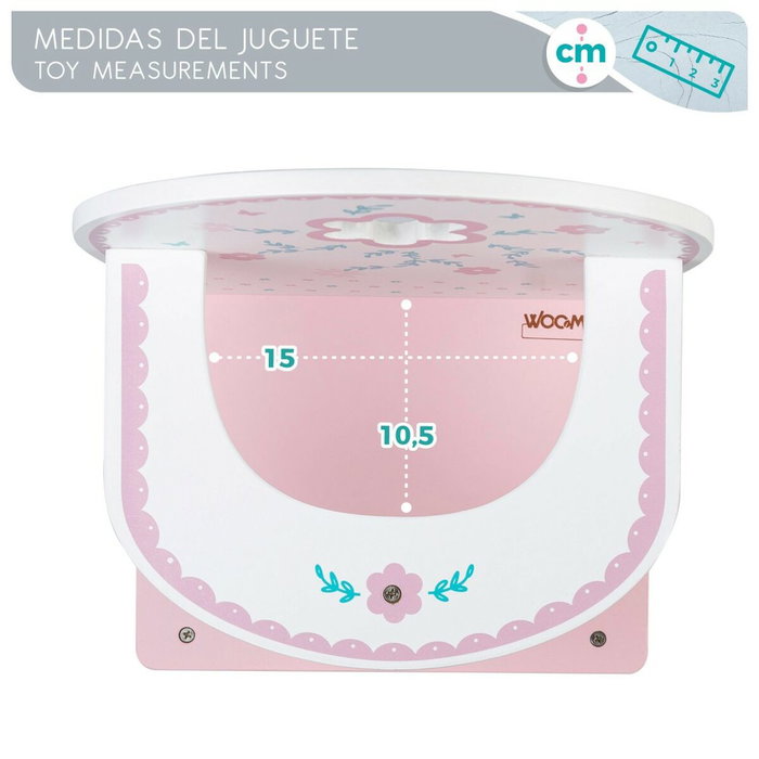 Trona Woomax 25 x 55 x 20 cm Muñecas Blanco Rosa 2 Unidades Trona Woomax 25 x 55 x 20 cm Muñecas Blanco Rosa 2 Unidades
