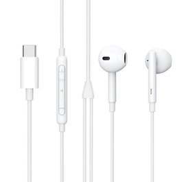 Auricular Intrauditivo (Earpods) con Conector USB-C para Música y Llamadas - Compatible con Dispositivos USB-C