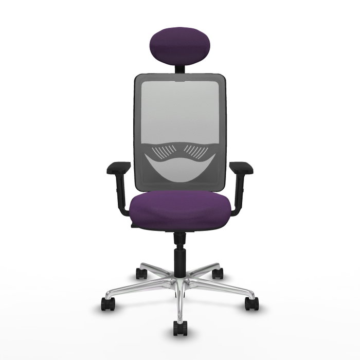 PIQUERAS Y CRESPO Silla de oficina Zulema con mecanismo Sincro, Morado y Gris PIQUERAS Y CRESPO Silla de oficina Zulema con mecanismo Sincro, Morado y Gris