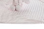 DKD Home Decor Peluche Manta Bebé Rosa Azul Beige Poliéster 2 x 75 x 100 cm Set de 2