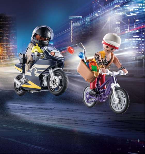 Playmobil Fuerzas Especiales y Ladrón City Action