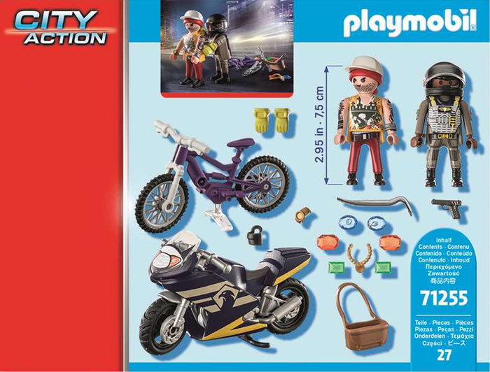 Playmobil Fuerzas Especiales y Ladrón City Action